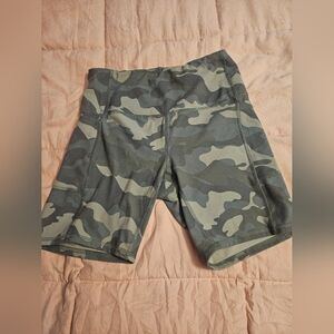 RBX Teal Camo Camouflage Shorts M Fitness Exercise Jiu Jitsu Boxing Kickboxing